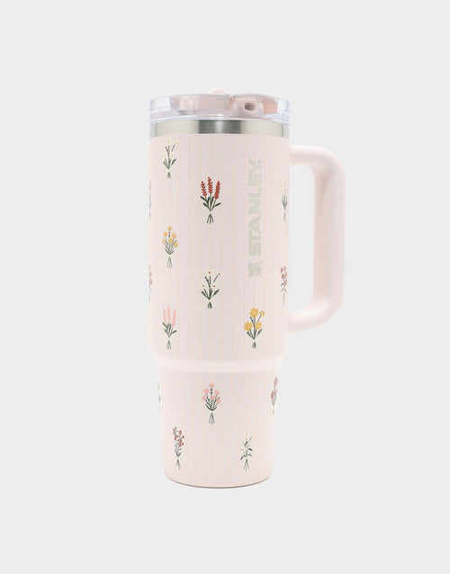 30oz Quencher Pint Tumbler Rose Quartz Bouquets