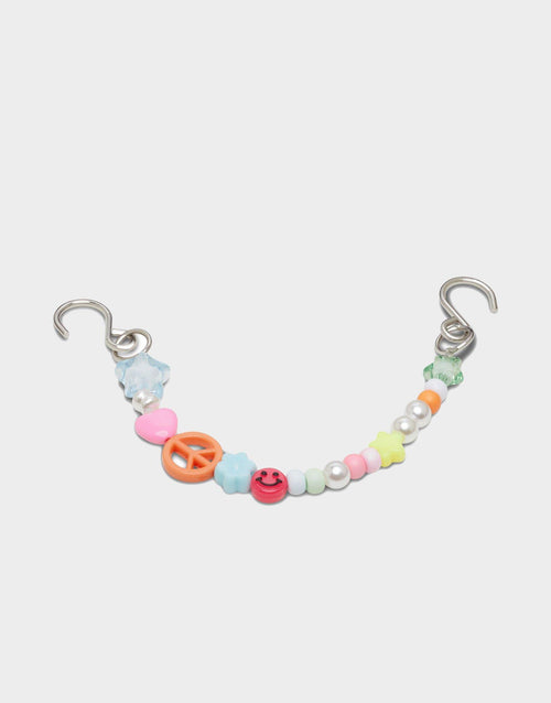 Beaded Strap Chain Charm