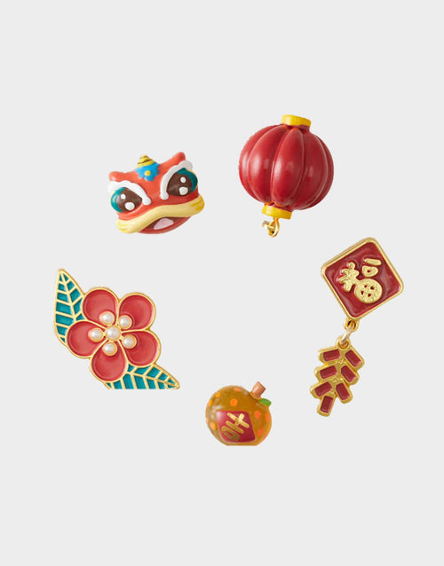 CNY Red Dragon 5 Pack Jibbitz Charms