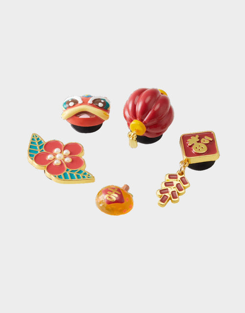 CNY Red Dragon 5 Pack Jibbitz Charms