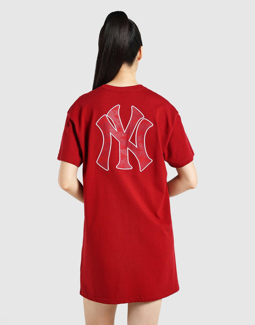 MLB LNY New York Yankees Long T-Shirt Dress