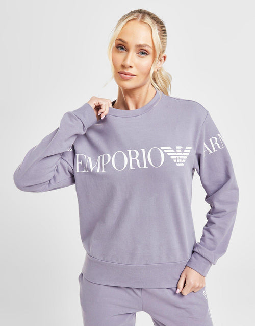 Oversized Logo Crew Sweatshirt