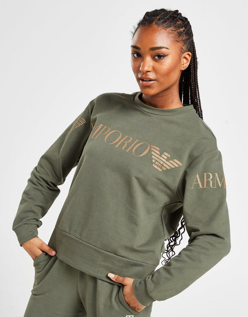 Oversized Logo Crew Sweatshirt