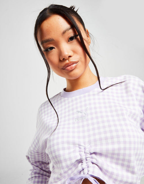 Houndstooth Crew Sweatshirt