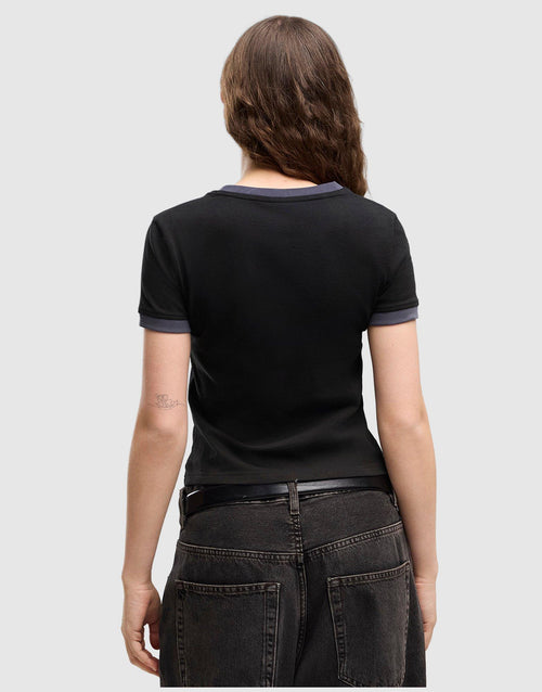 Slim Graphic Ringer T-Shirt