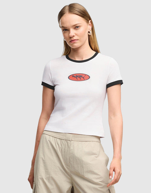 Slim Graphic Ringer T-Shirt