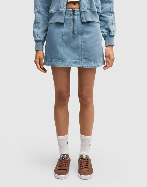 Washed Twill Skirt