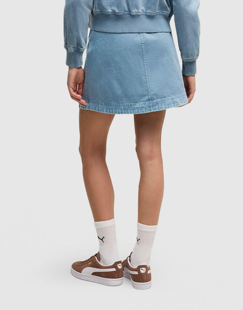 Washed Twill Skirt