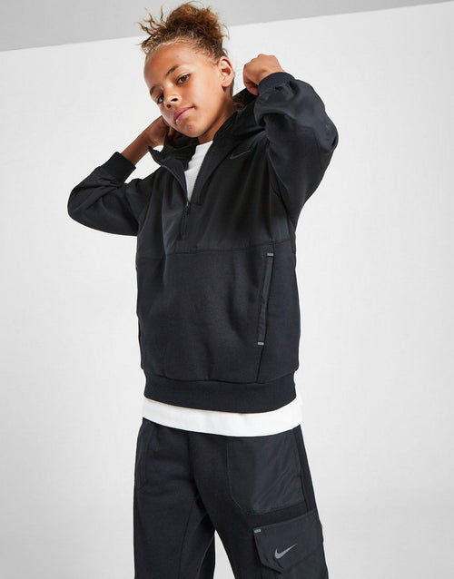 City Utility Fleece 1/2 Zip Hoodie Junior's