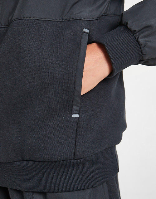 City Utility Fleece 1/2 Zip Hoodie Junior's