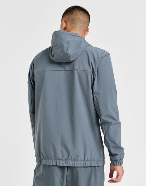 Full Zip Woven Hooded Track Top