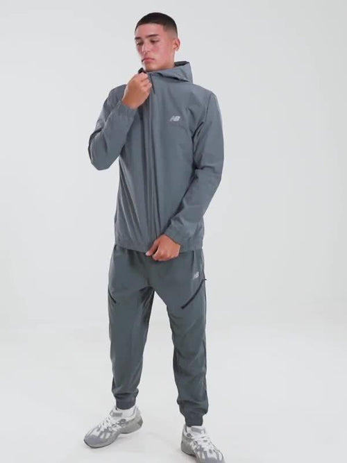 Full Zip Woven Hooded Track Top