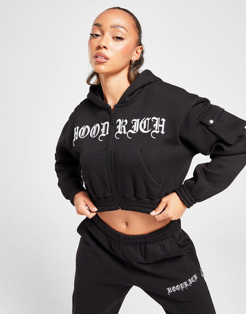 Dusk Crop Full Zip Hoodie