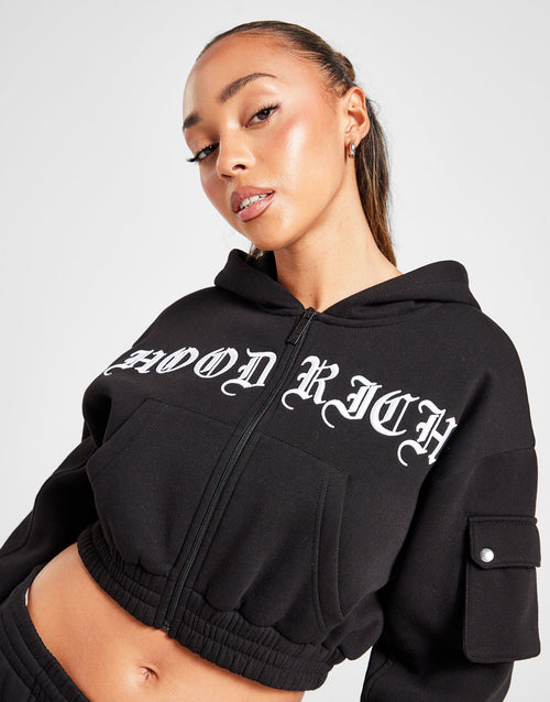 Dusk Crop Full Zip Hoodie