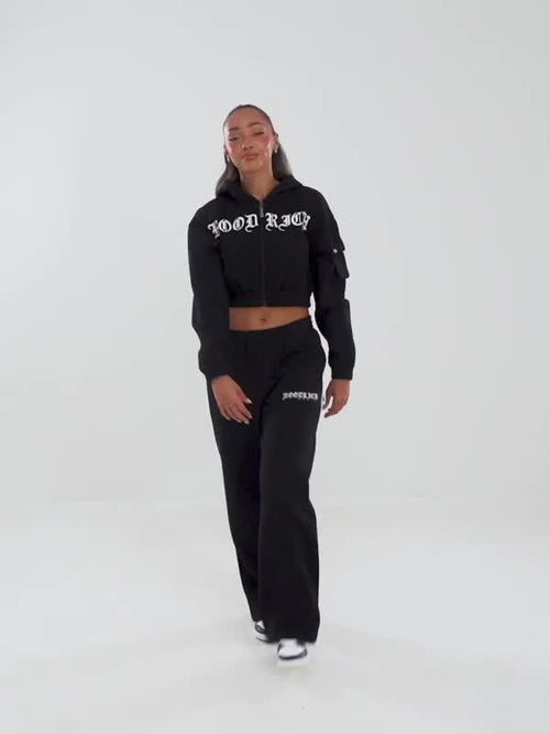 Dusk Crop Full Zip Hoodie