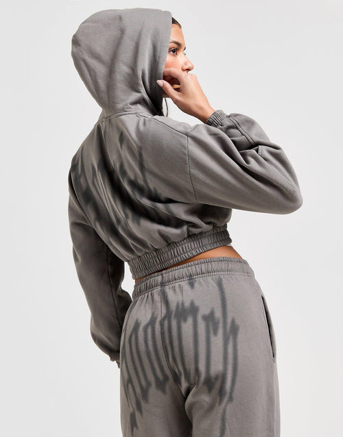 Tagra Full Zip Cropped Hoodie