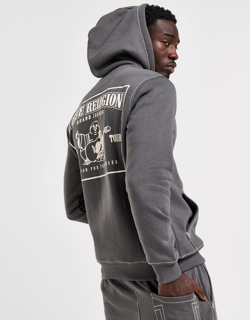 Big T Zip Through Hoodie