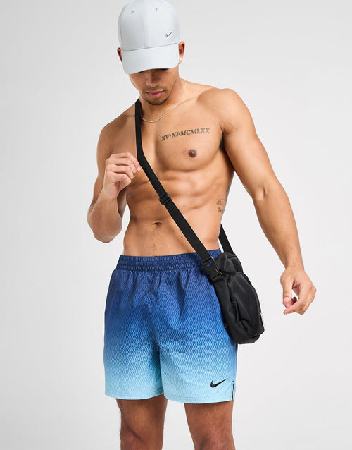 All Over Print Fade Swim Shorts