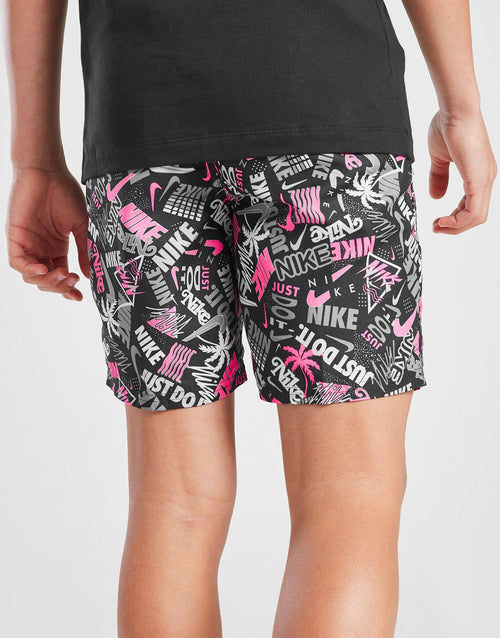 Happy Daze All Over Print Swim Shorts Junior