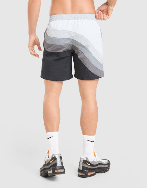 Swim Beach Air Max Colorblock Gray Swimsuit