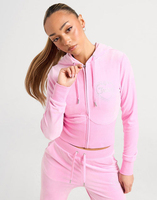 Diamante Heart Logo Hoodie