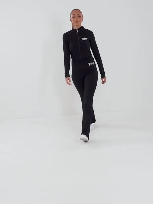Diamante Fitted Full Zip Top