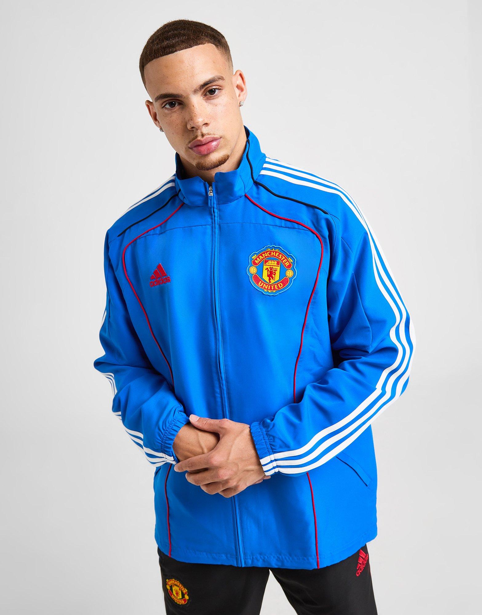 Blue adidas Manchester United FC UBP Track Top - JD Sports Singapore
