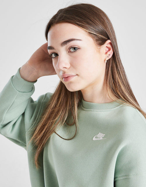 Girls' Club Fleece Boxy Crew Sweatshirt Junior