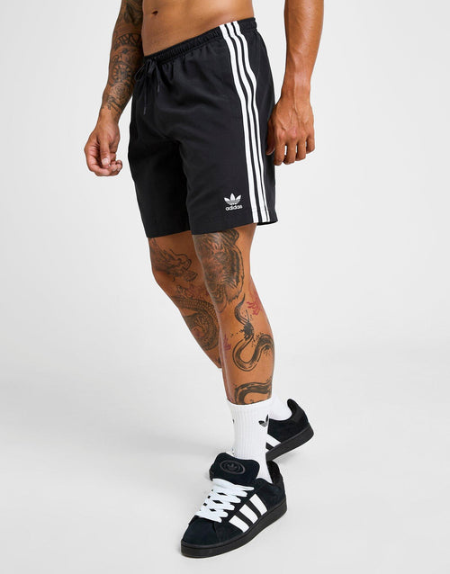 Adicolor 3-Stripes 8" Swim Shorts