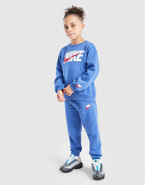 Swoosh Fade Crew Tracksuit Children's