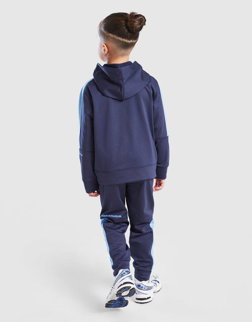 Poly Colour Block 1/4 Zip Tracksuit Children's