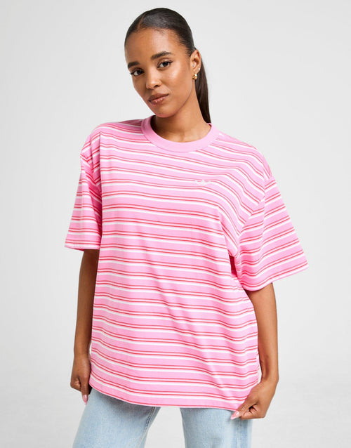 Stripe Oversized Boyfriend T-Shirt