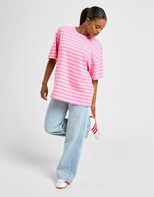 Stripe Oversized Boyfriend T-Shirt