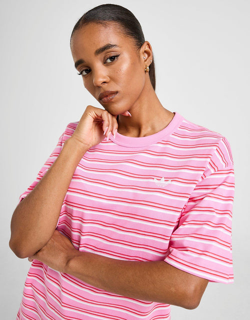 Stripe Oversized Boyfriend T-Shirt