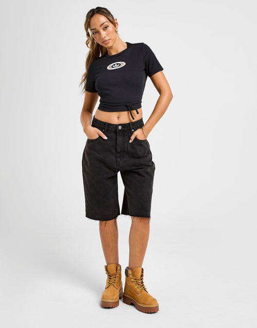 Ribbed Cut Out T-Shirt