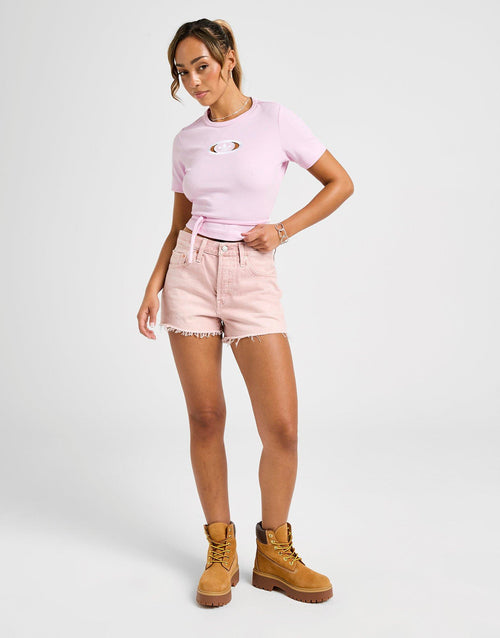 Ribbed Cut Out T-Shirt