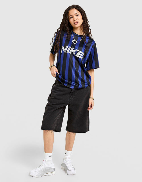 Football Stripe Oversized Shirt