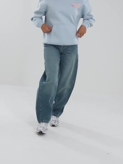 Mid-Rise Barrel Jeans