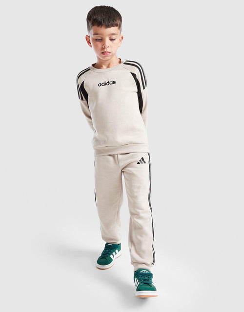 Colour Block Linear Crew Tracksuit Children's