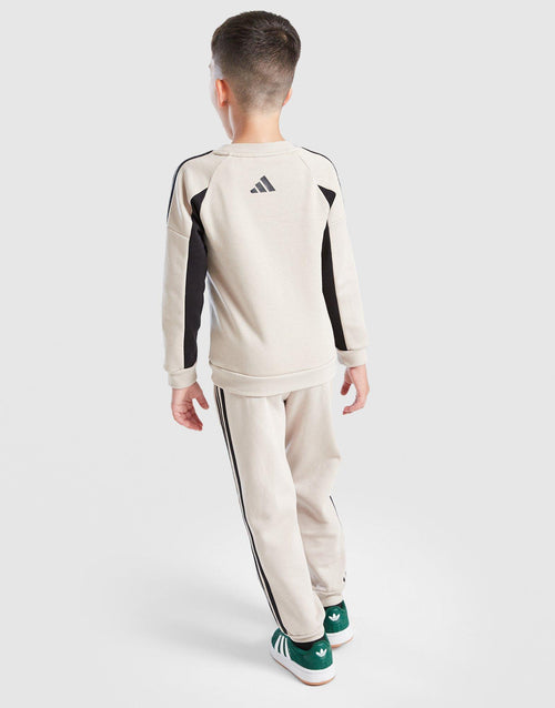 Colour Block Linear Crew Tracksuit Children's