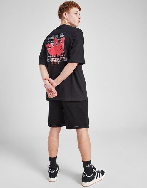 Graffiti Trefoil T-Shirt Junior's