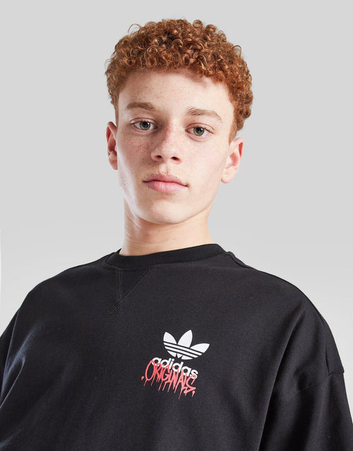 Graffiti Trefoil T-Shirt Junior's