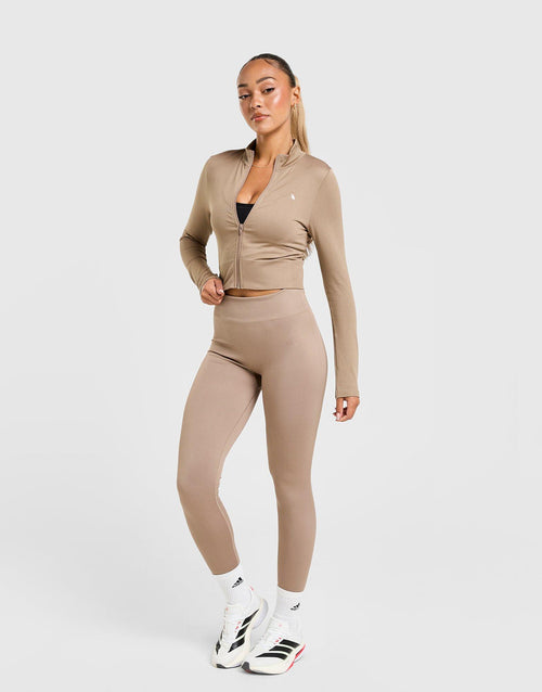Seamless Full Zip Top