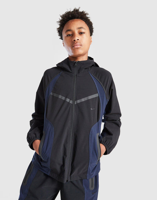Tech Woven Full Zip Colour Block Jacket Junior's