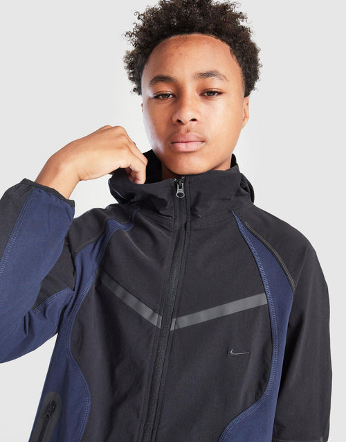 Tech Woven Full Zip Colour Block Jacket Junior's