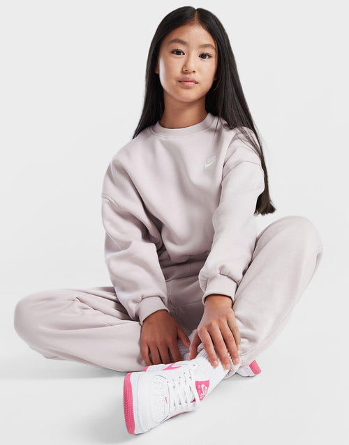 Club Fleece Crop Crew Sweatshirt Junior's