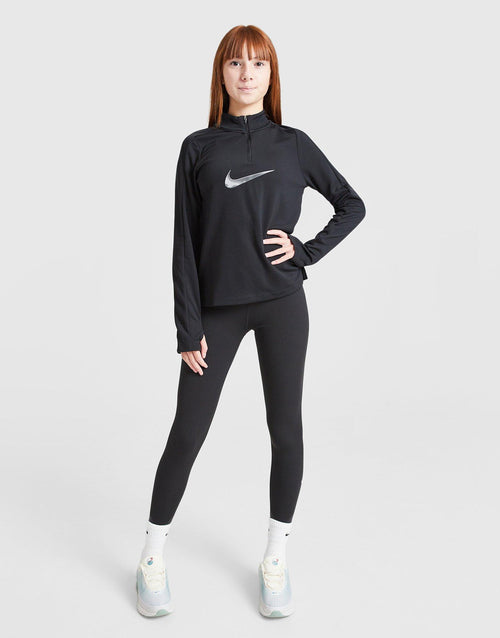 Girls' Swoosh 1/2 Zip Top Junior