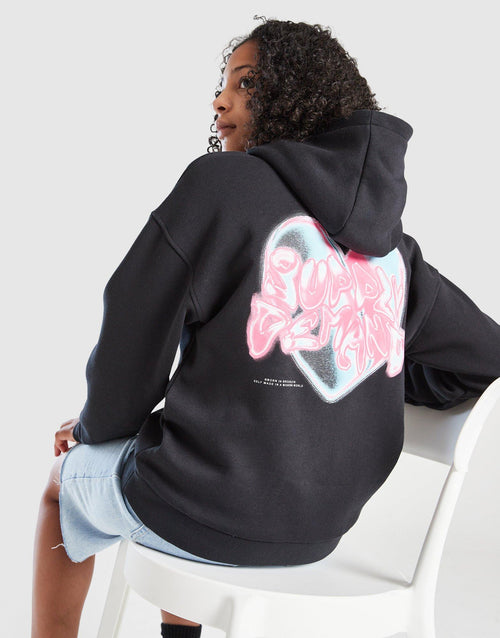 Heart Overhead Hoodie Junior's