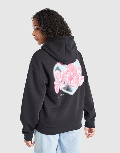 Heart Overhead Hoodie Junior's