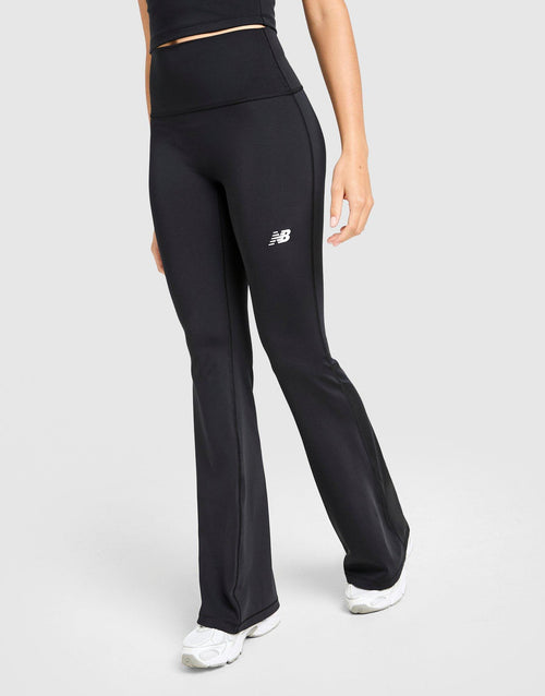 Logo U-Seam Flared Leggings